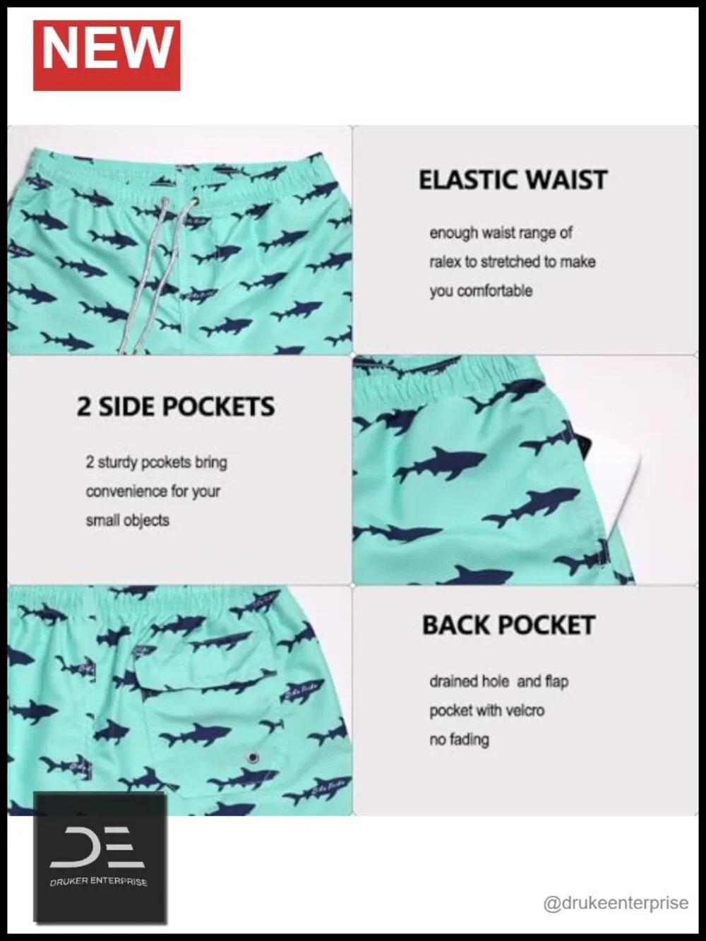 Quick Dry Swim Trunks - 5